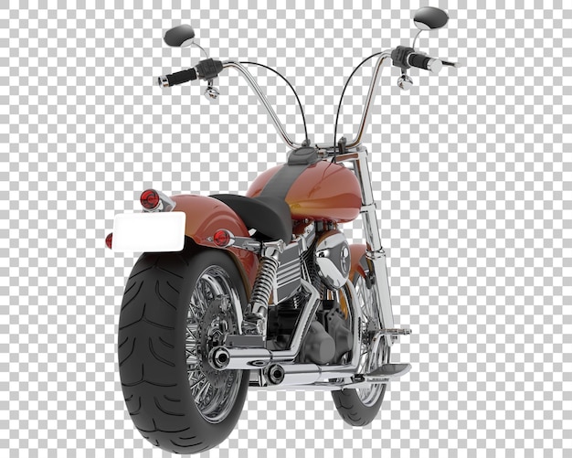 PSD motorrad isoliert auf transparentem hintergrund, 3d-darstellung