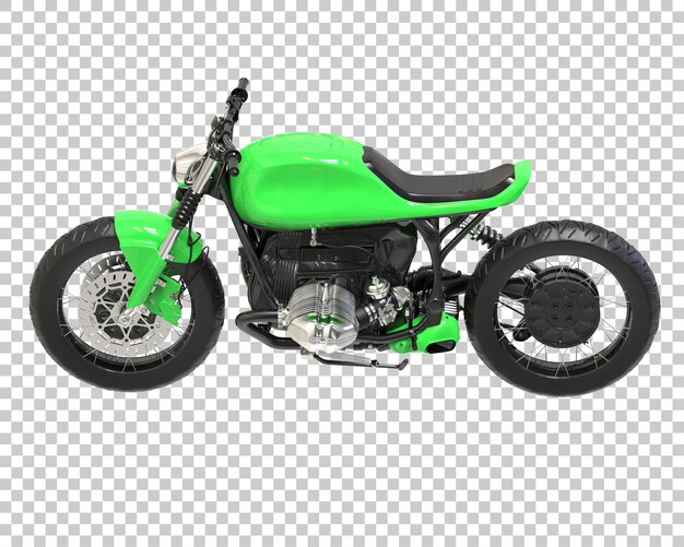 Motorrad isoliert auf transparentem Hintergrund, 3D-Darstellung