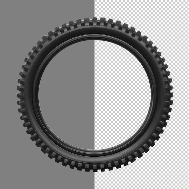 Motorrad- oder BMX-Radreifen, isoliert auf transparentem Hintergrund png psd