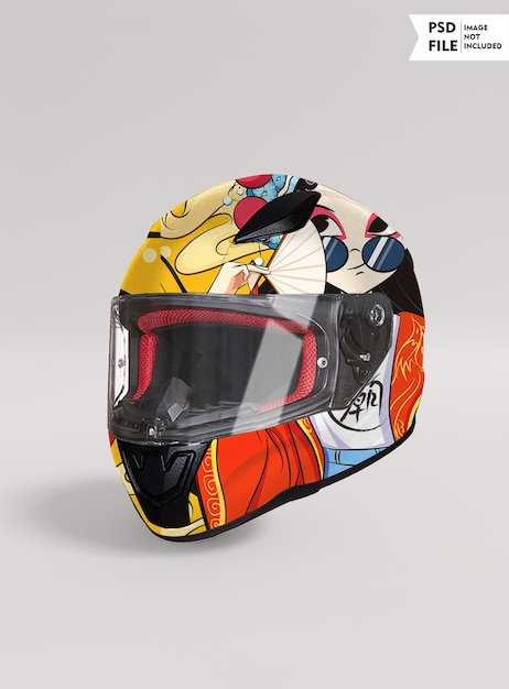 PSD motorradhelm-modell