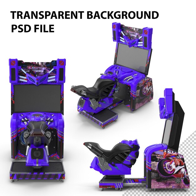 PSD motorradrennen-arcade-maschine png