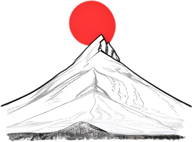 PSD mountain silhouette clipart