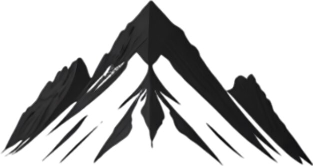 PSD mountain silhouette clipart