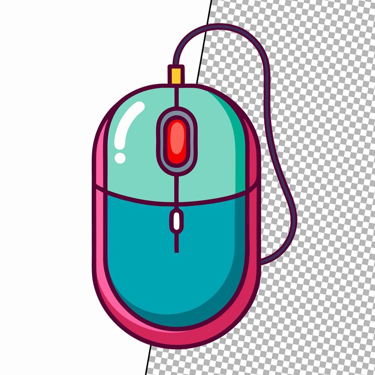 PSD mouse per computer in formato photoshop