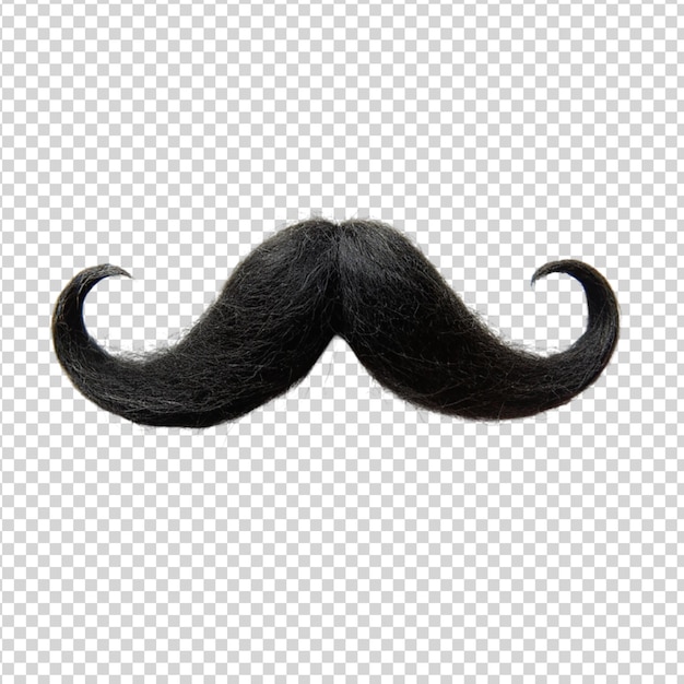 PSD moustache isolée sur un fond transparent