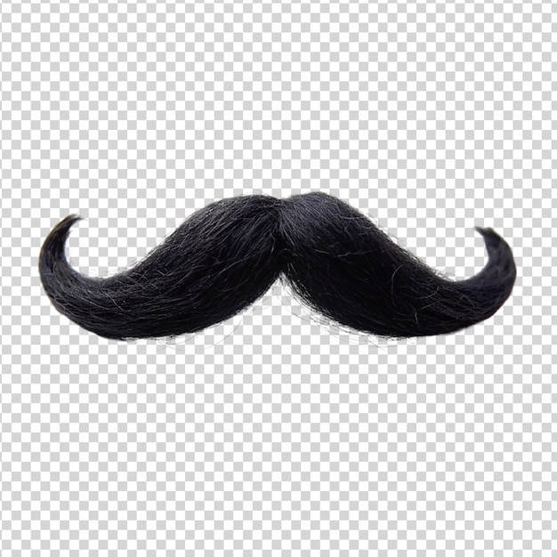 PSD moustache isolée sur un fond transparent