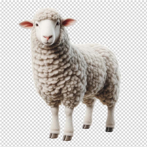 un mouton est représenté avec un visage blanc et le numéro 3 sur le devant