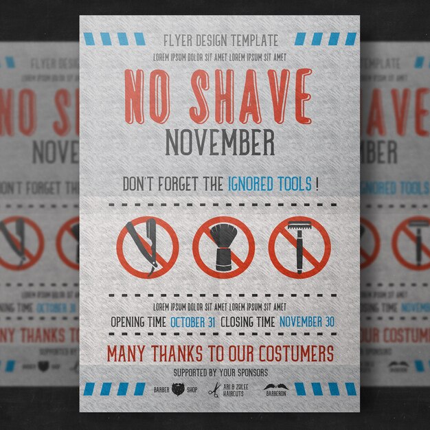 Movember poster-design