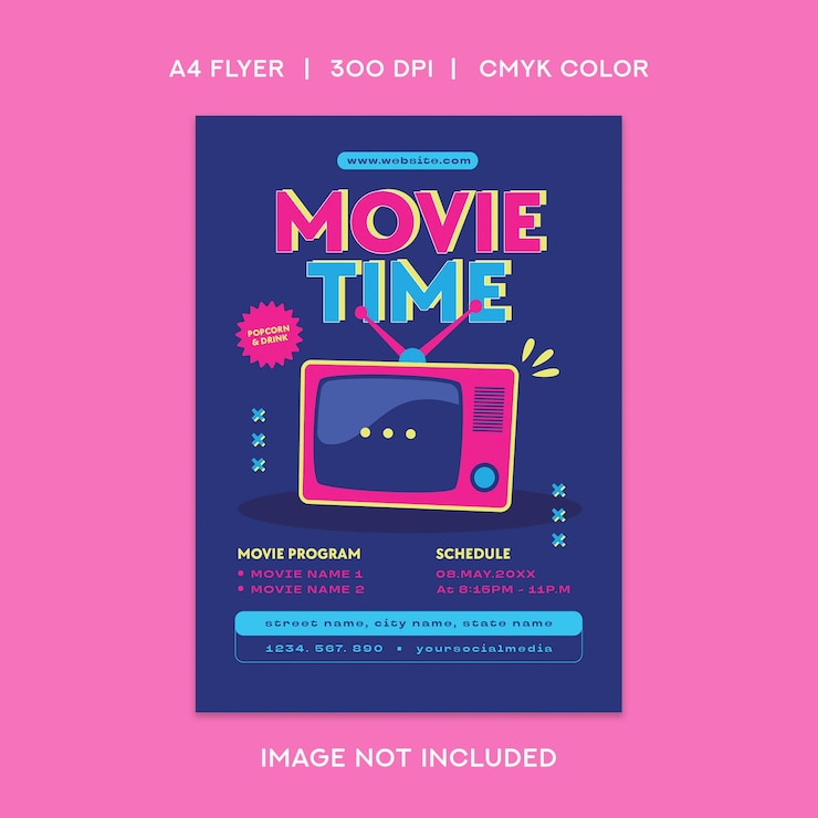 PSD movie flyer