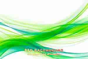 PSD movimiento abstracto onda de color suave curva líneas verdes y azules