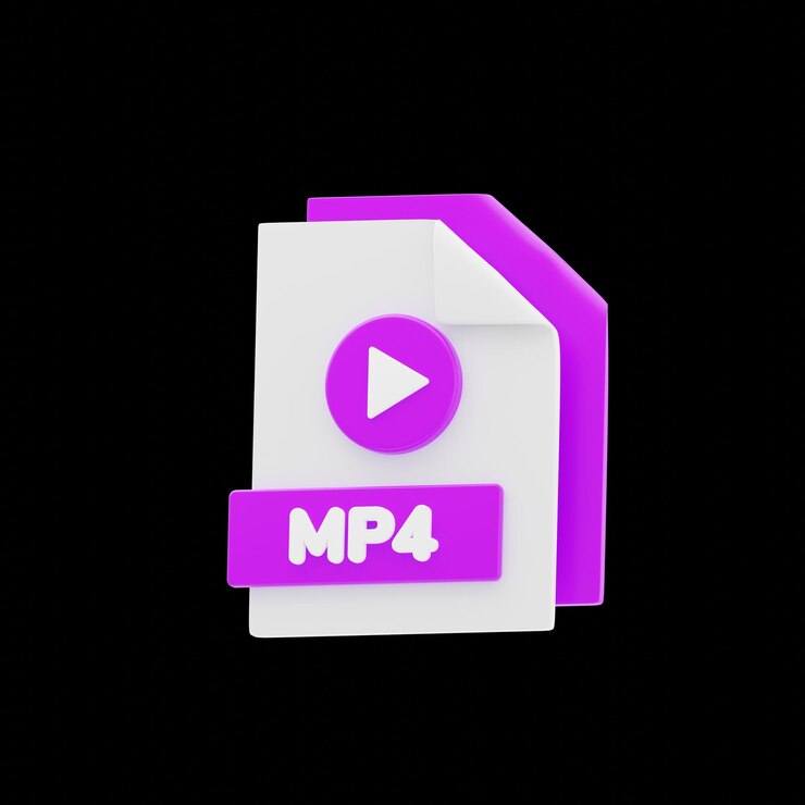 PSD mp4 file 3d icon