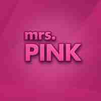 PSD mrs pink text