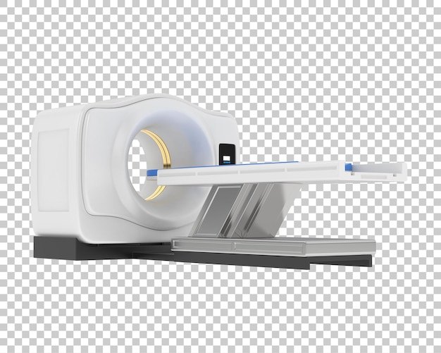 PSD mrt-scanner auf transparentem hintergrund 3d-darstellung