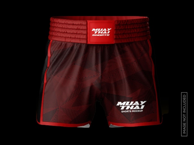 Muay thai shorts mockup