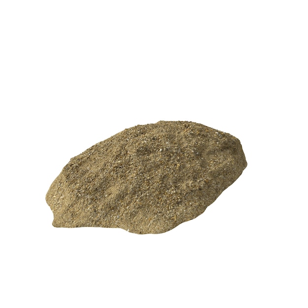 Mucchio di sabbia isolato sfondo trasparente rendering 3d