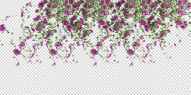 PSD muchos tipos de flores coloridas