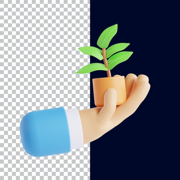 mudança climática 3D Icon render design de ativos 3D Ilustração de ícone