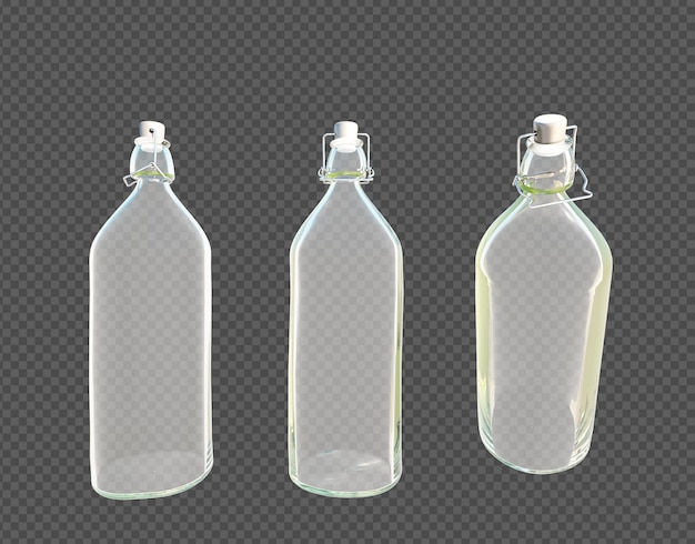 Muebles y accesorios de renderización 3d
