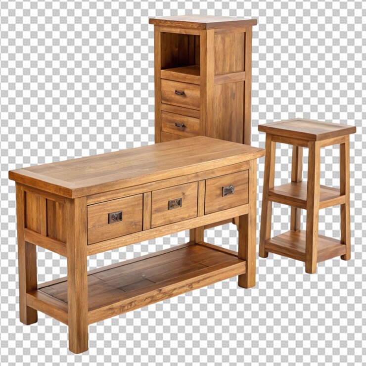 PSD muebles de color marrón