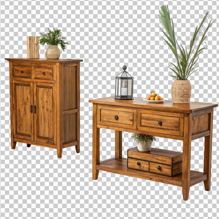 PSD muebles de color marrón