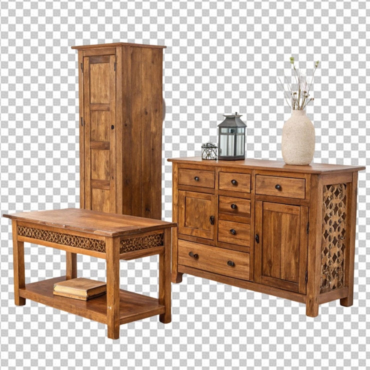 PSD muebles de color marrón
