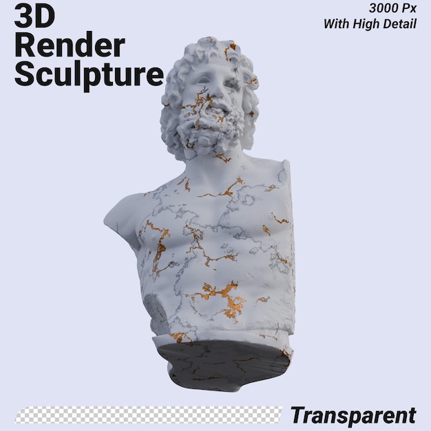 Münchner Statue 3D rendert isoliert perfekt für Ihr Design