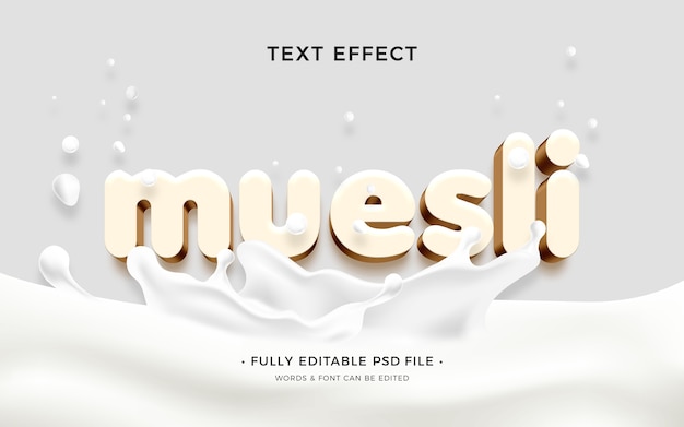 PSD muesli-text-effekt