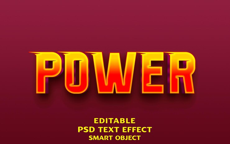PSD se muestra un cartel para powerpoint y una imagen del modo de texto