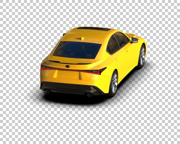se muestra un coche amarillo con el número 4 en la parte trasera