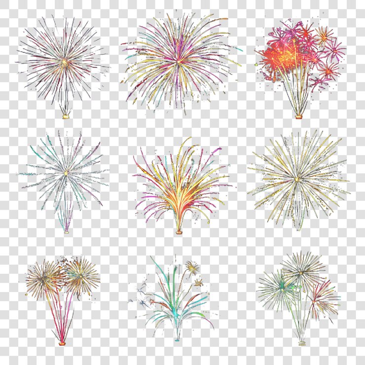PSD muestra de fuegos artificiales