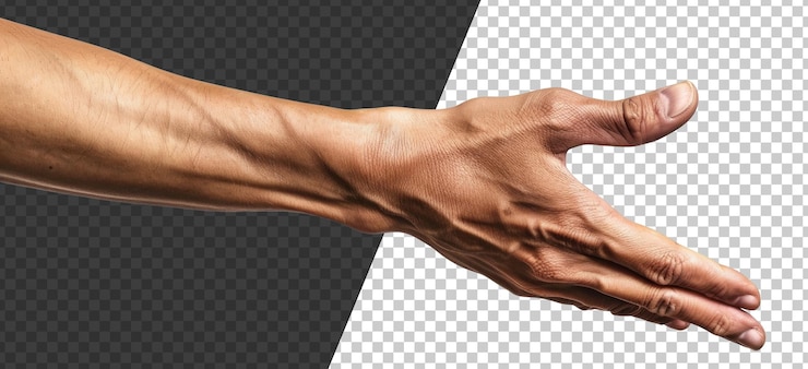 PSD se muestra una mano con el puño levantado y la imagen es de color blanco.