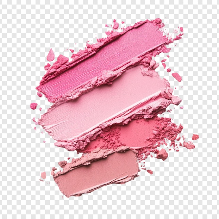 PSD las muestras de rubor rosa, la textura del maquillaje, la belleza, los cosméticos, los tonos.