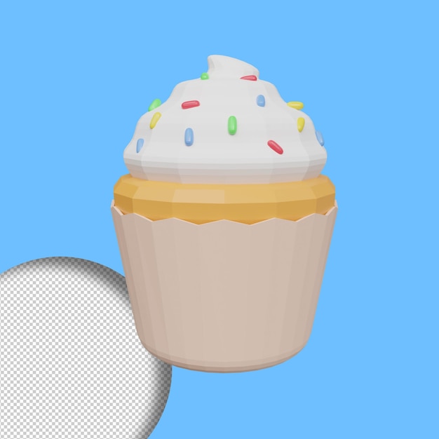 Muffin 3d render