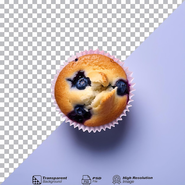 Muffin de arándano aislado