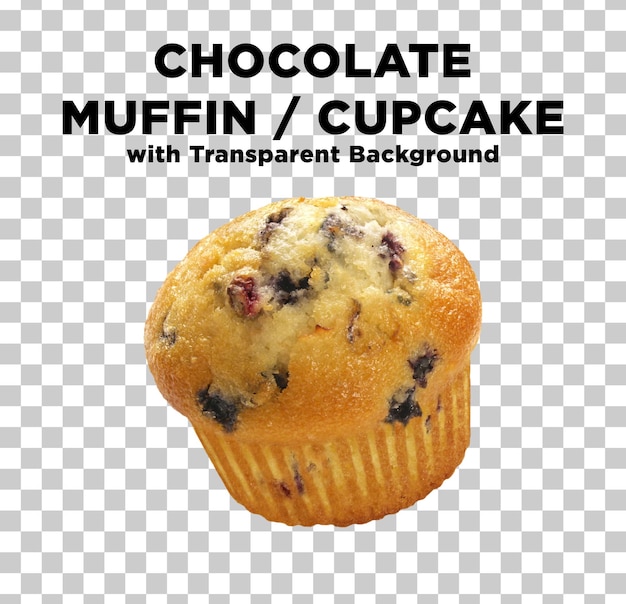 PSD muffin de chocolate foto psd con fondo transparente
