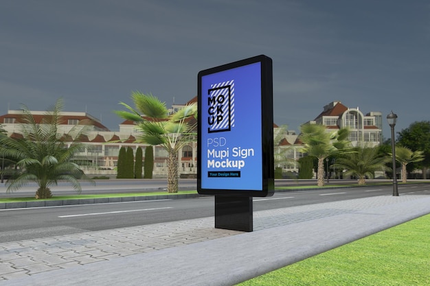 Mufi Sign Board Mockup Design