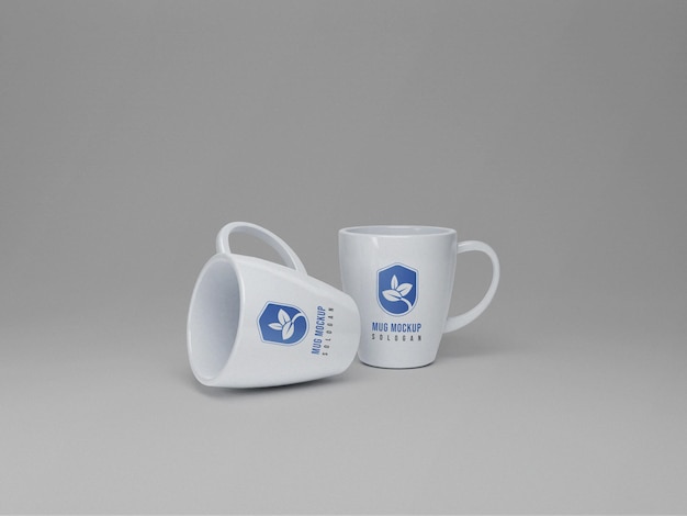 Mug mockup rendering 3d