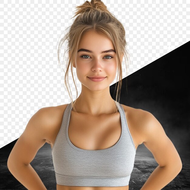 una mujer con una camisa que dice que es una modelo
