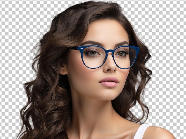 PSD mujer con gafas