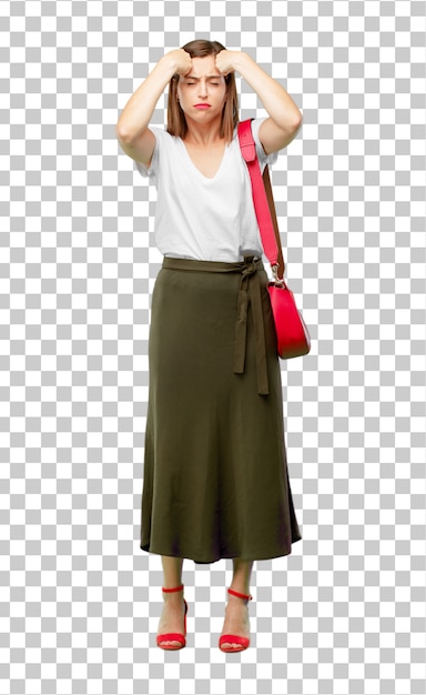 Mujer joven bonita y elegante cortada lista para colocar en tu