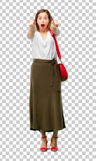 Mujer joven bonita y elegante cortada lista para colocar en tu