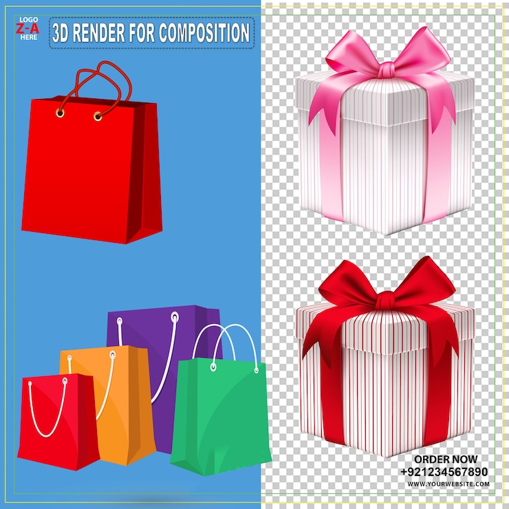 PSD mujer de moda compras belleza mujer sosteniendo tres moda chica gente