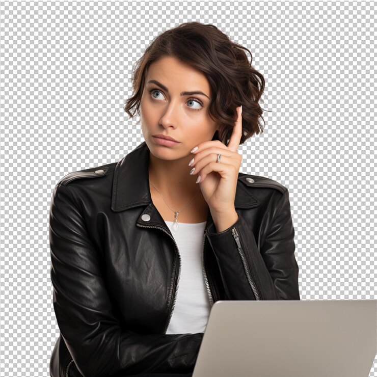 mujer de negocios trabajando en una computadora portátil