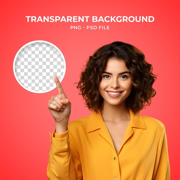 PSD mujer del psd vestida con una camiseta naranja para concienciar sobre la esclerosis png transparente
