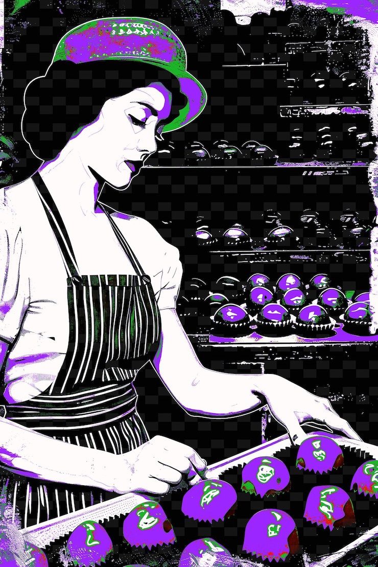 PSD una mujer vendiendo brigadeiros con una ilustración histórica de choc brasileño vida y cultura brasileña