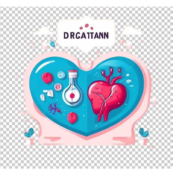 PSD mujeres con el corazón en la mano concepto de enfermedad cardíaca
