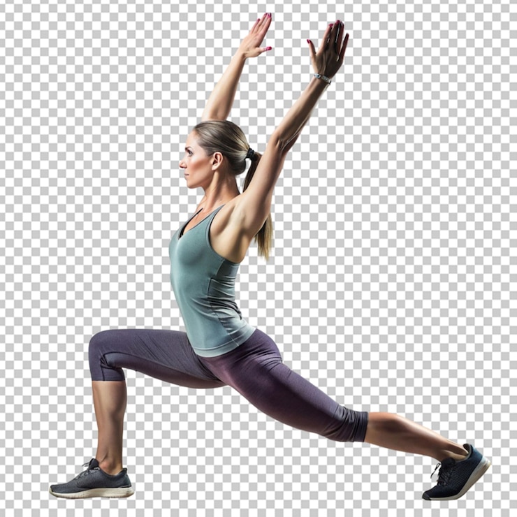 PSD mujeres con ropa deportiva haciendo yoga
