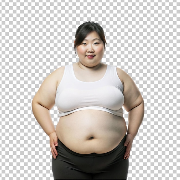PSD mulher asiática gorda.