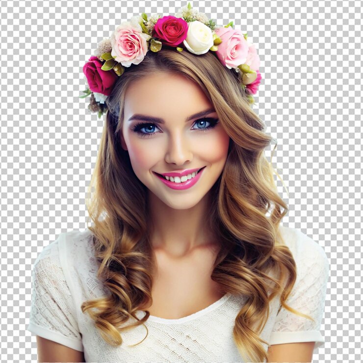 PSD mulher bonita e romântica mostrar seu look adorável png