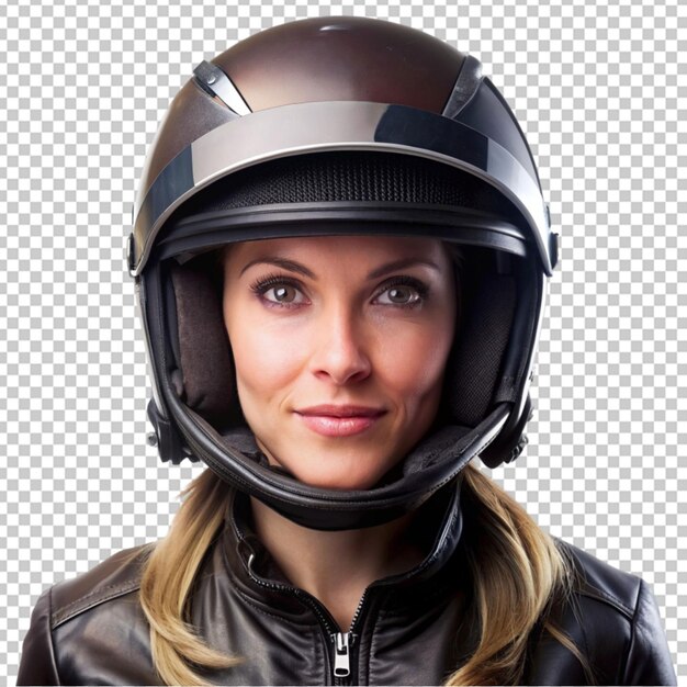 PSD mulher com capacete.